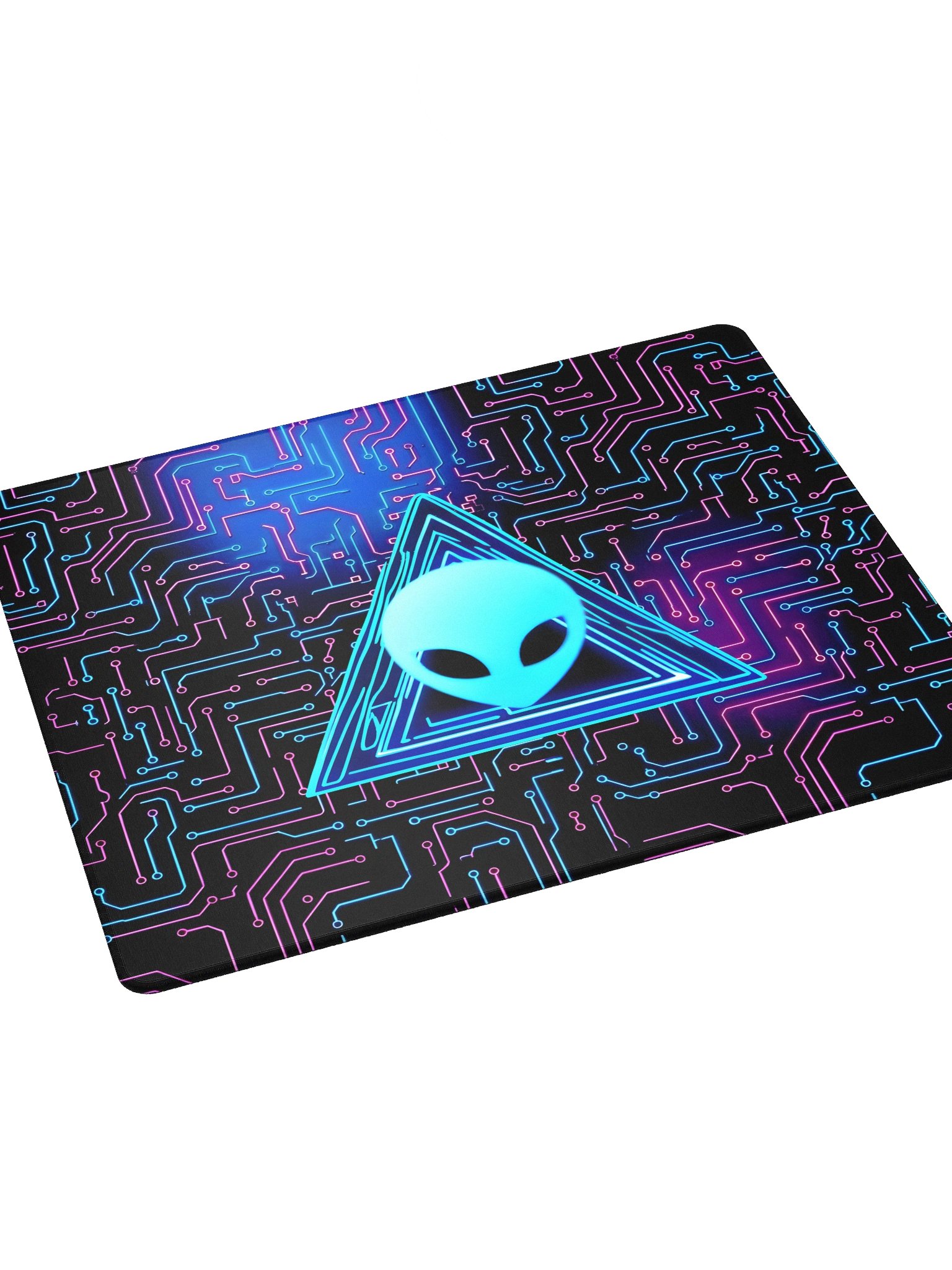 Neon Alien Circuit Gaming Mouse Pad product image (3)