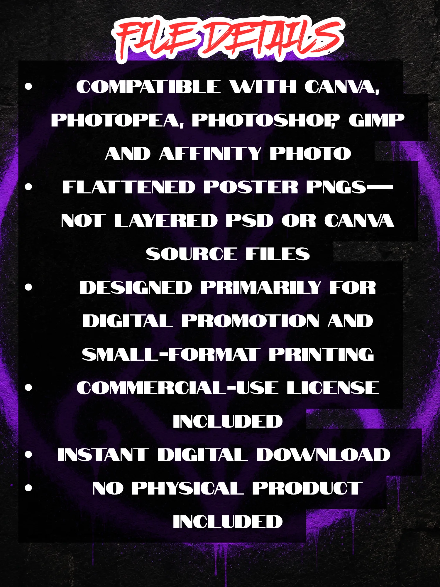 REAL ROT: Rotten Underground Music Promo Kit — 10 Poster Templates + 41 PNG Objects product image (4)