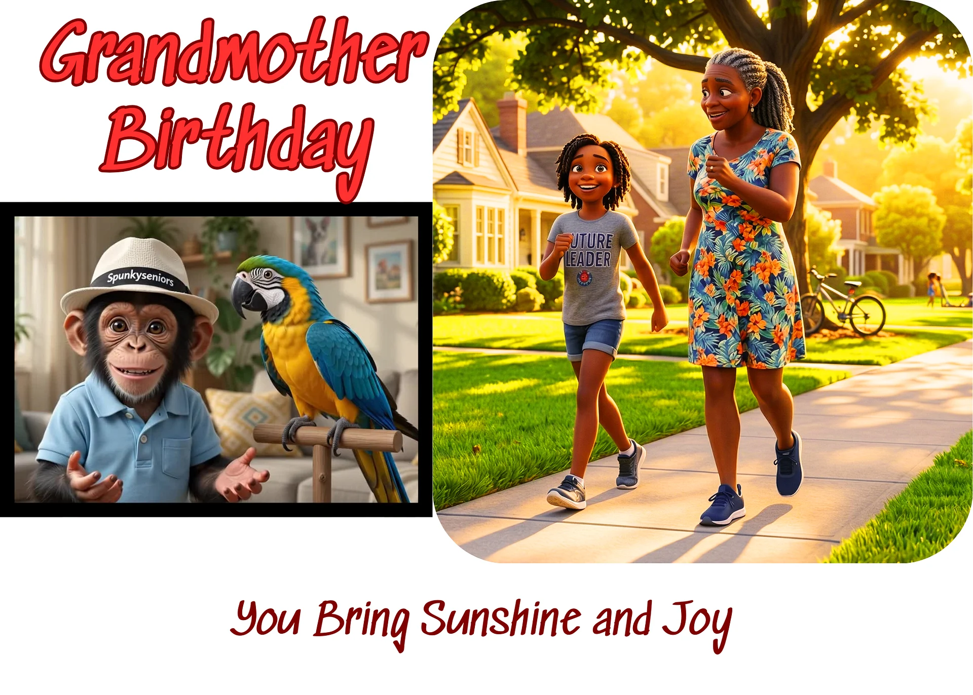 You Bring Sunshine and Joy: Grandmother Birthday. product image (1)