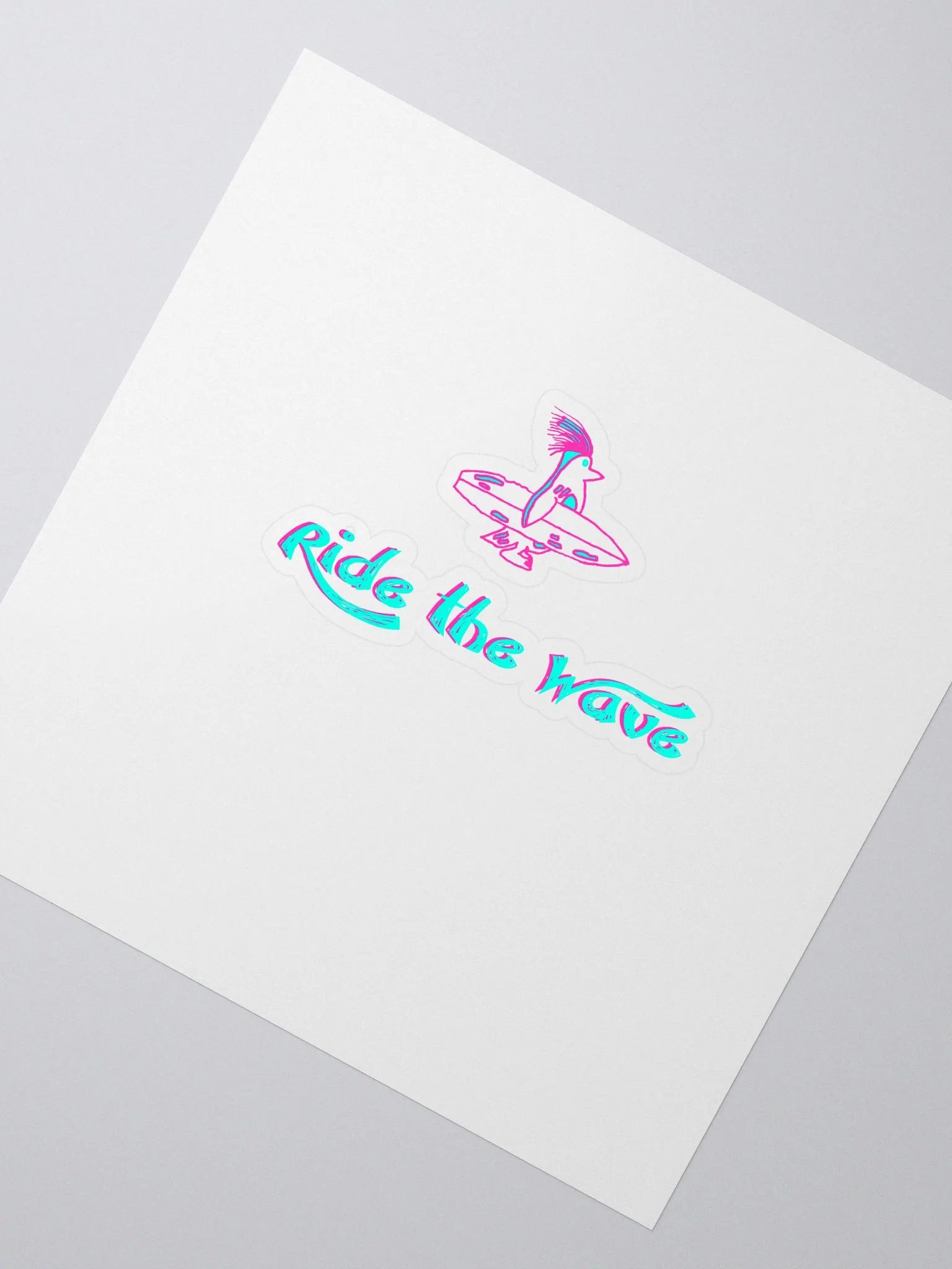Ride the Wave Sticker product image (1)