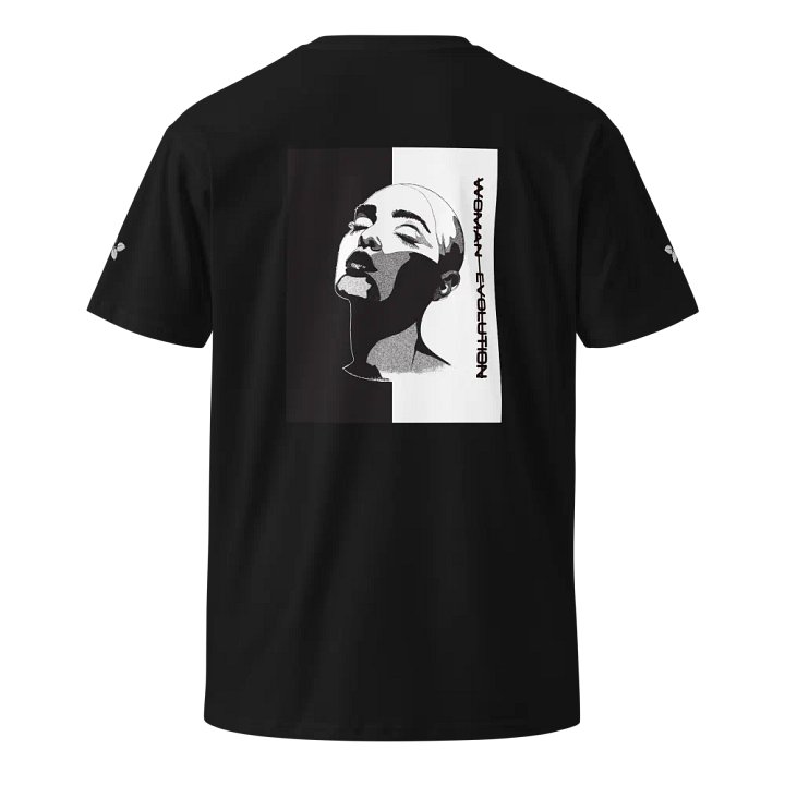 Woman Evolution as colour unisex premium t-shirt ( white version) product image (2)