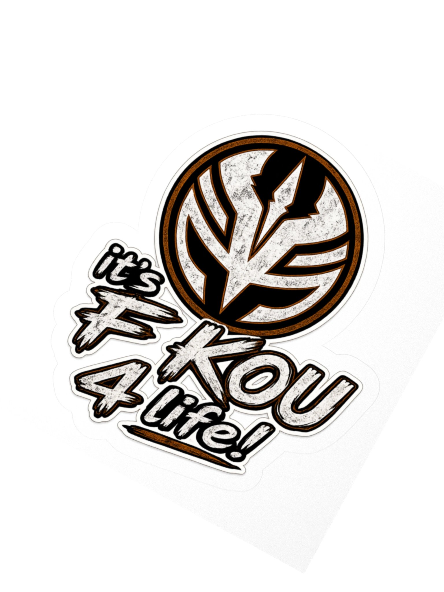 Its F KOU 4 life 3" x 3" sticker product image (2)