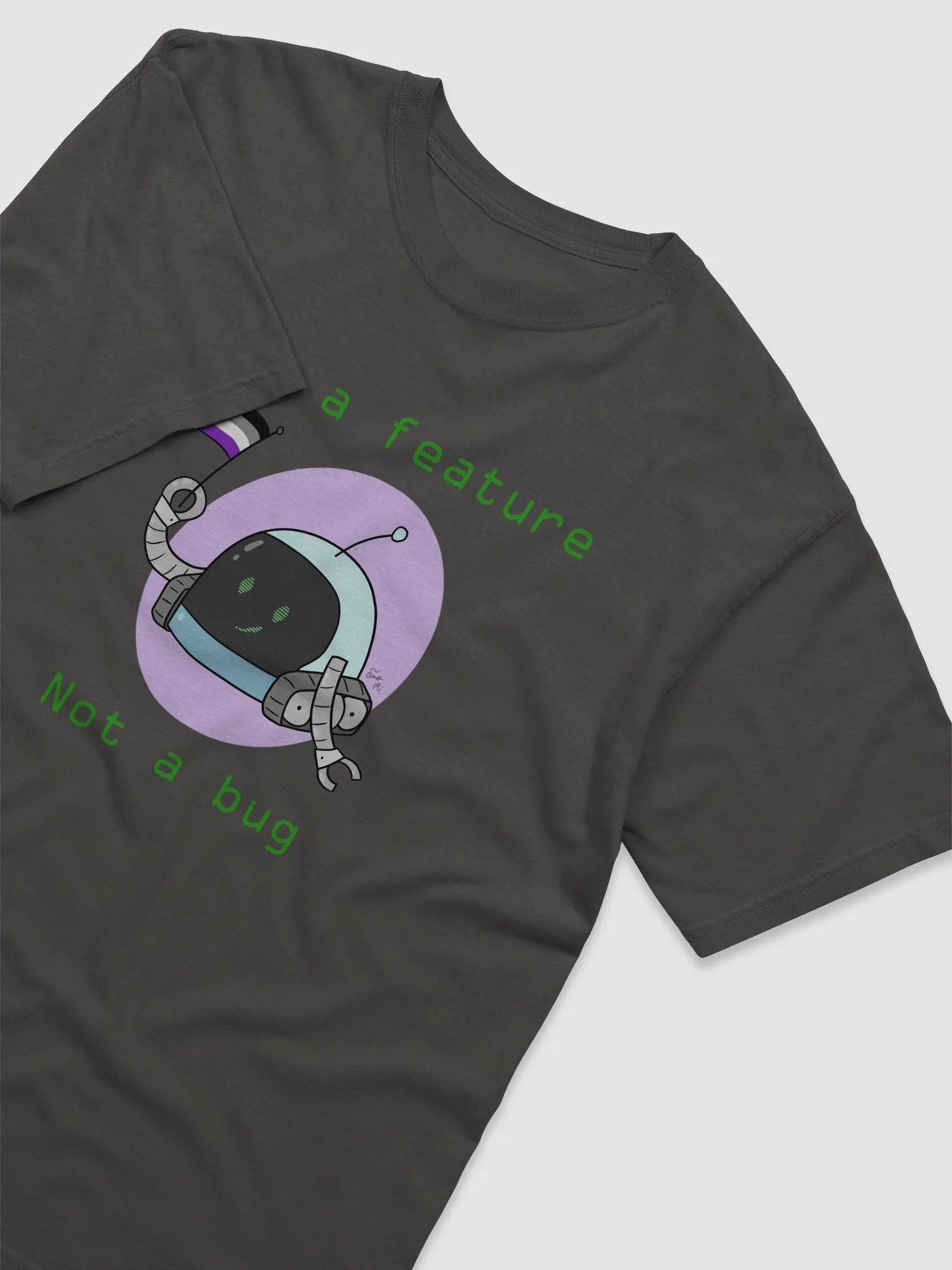 Robo Pride Shirt - Asexual product image (19)