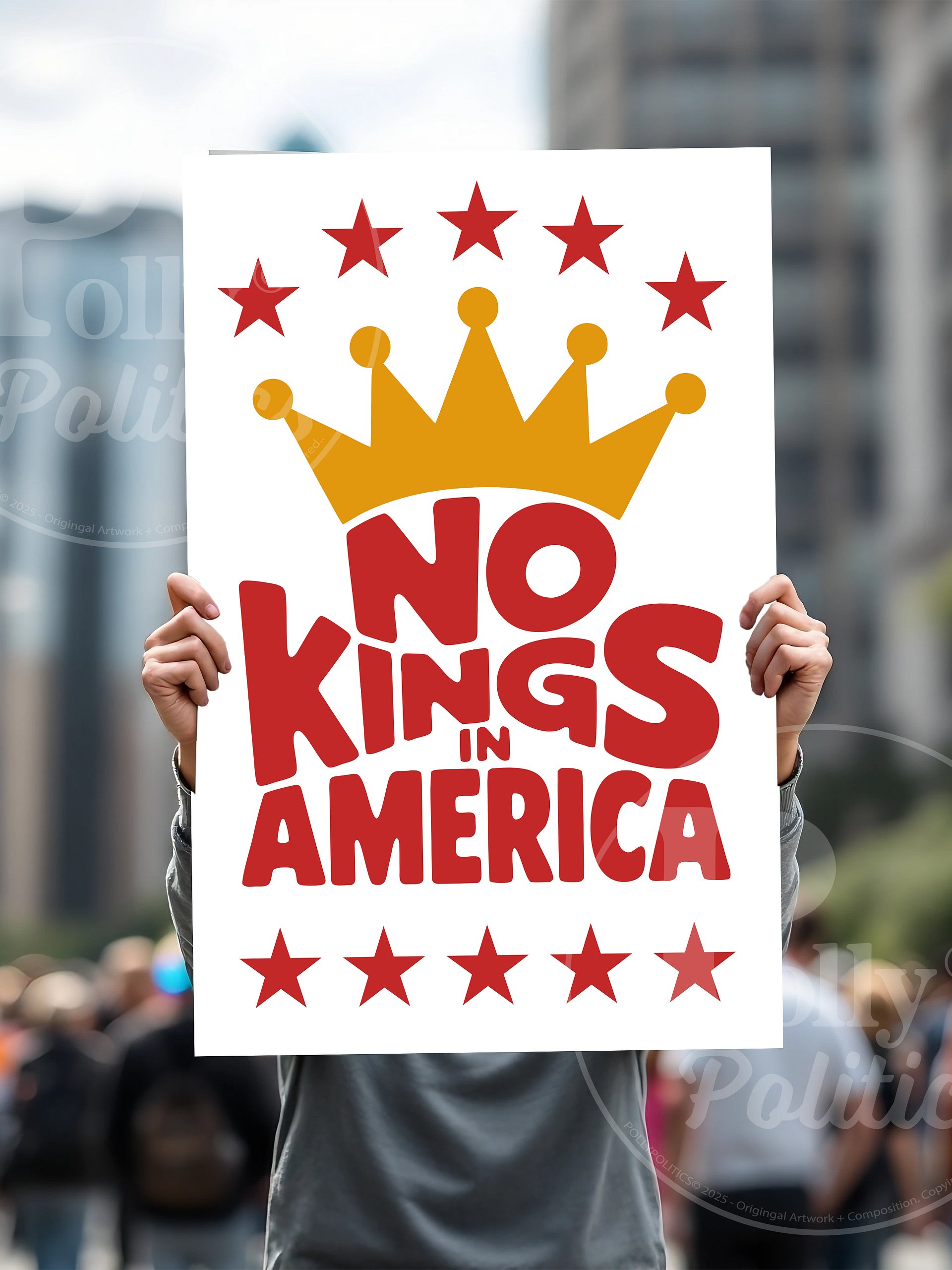 No Kings In America Protest Sign product image (5)