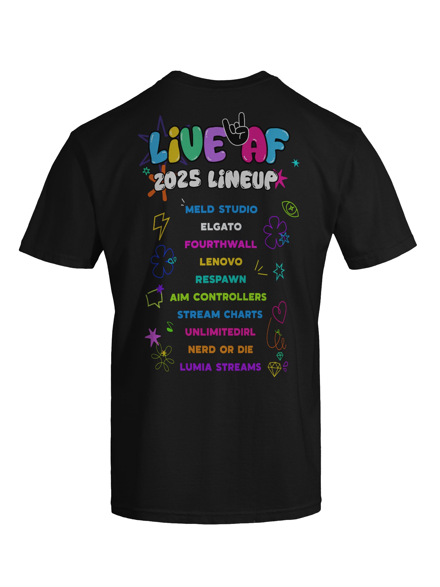 LiveAF 2025 T-Shirt product image (9)