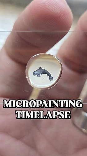 tb to this micropainting I did for the #savethevaquita fundraising event last year hosted by @kaseysnowart 🤍 These were paint...