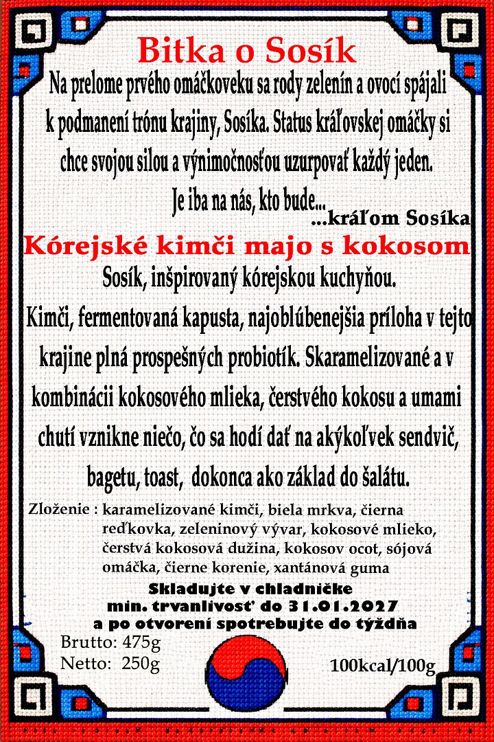 Kórejská kimči majo s kokosom product image (2)