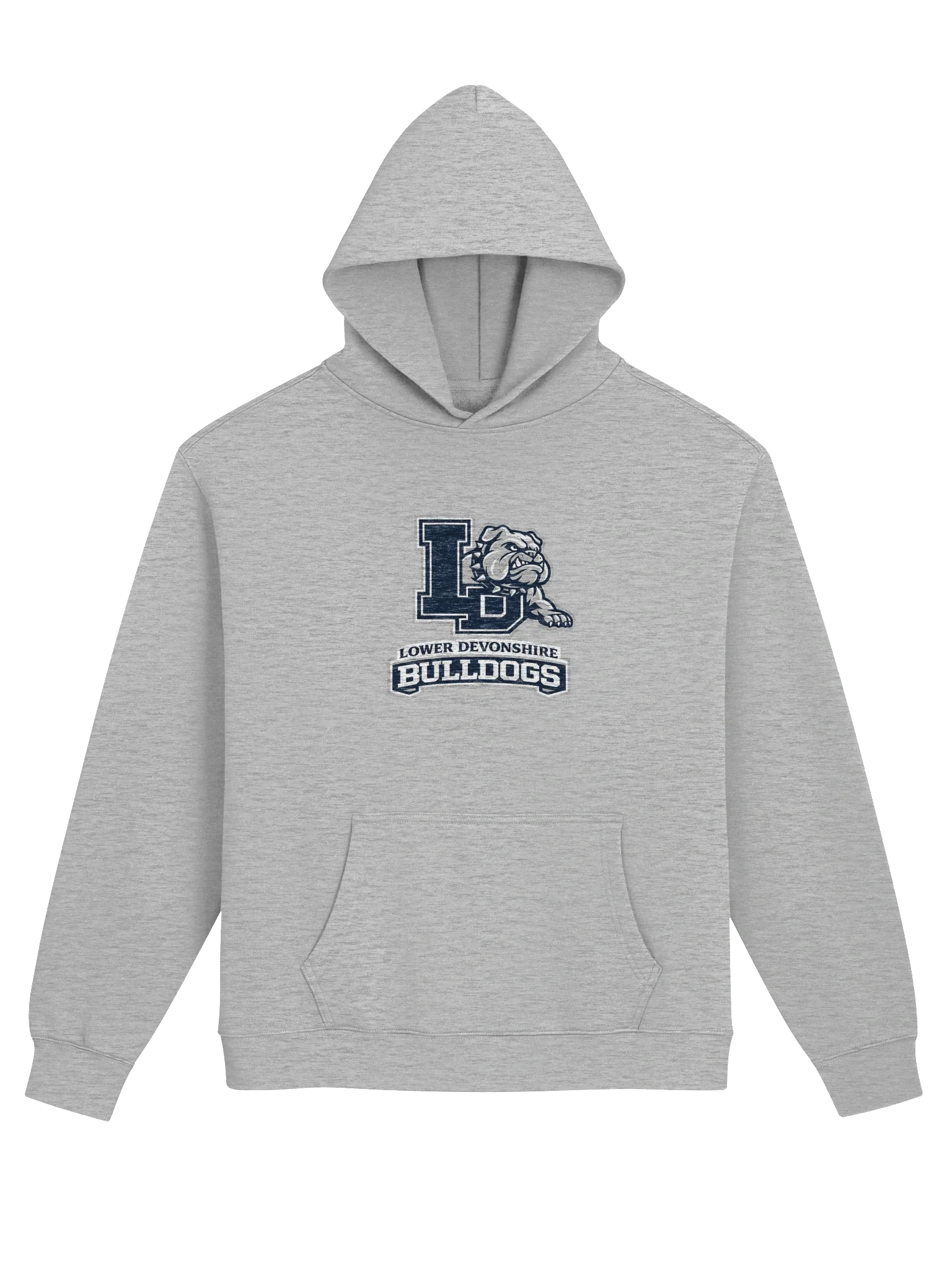 Lower Devonshire Bulldogs Classic Hoodie - Heather Grey