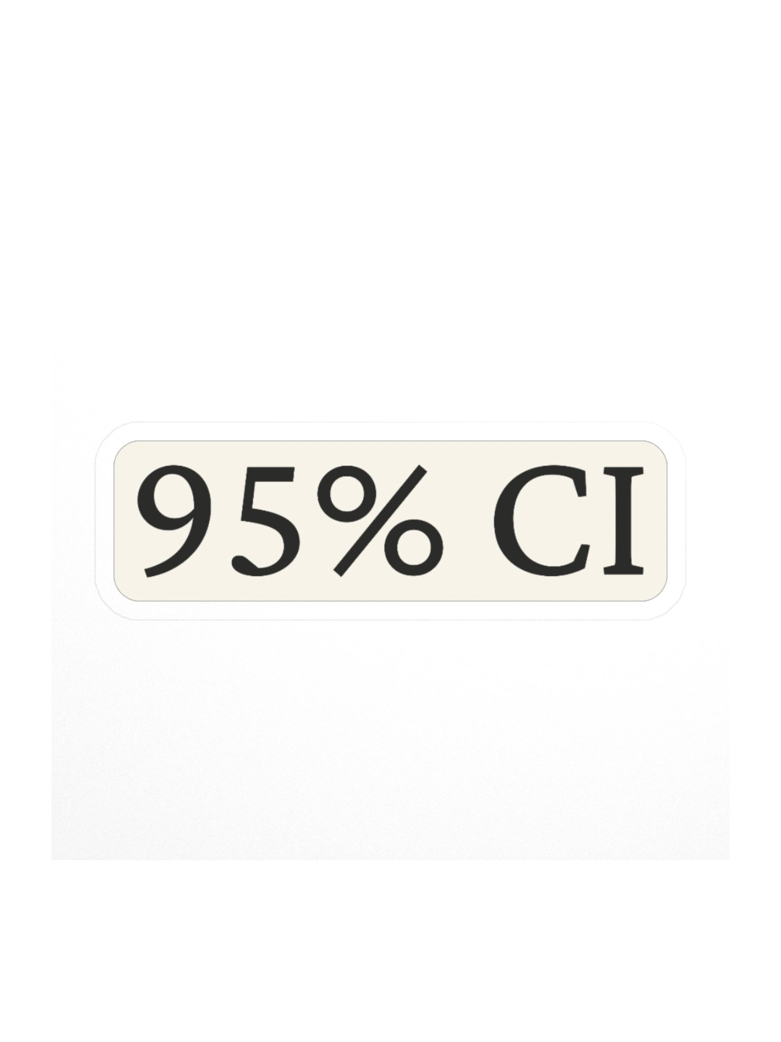 Synthesis — 95% CI Sticker product image (2)