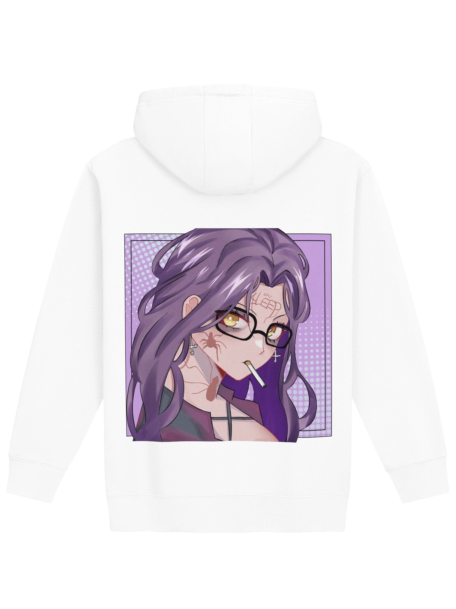 WHITE ANIME HOODIE product image (2)