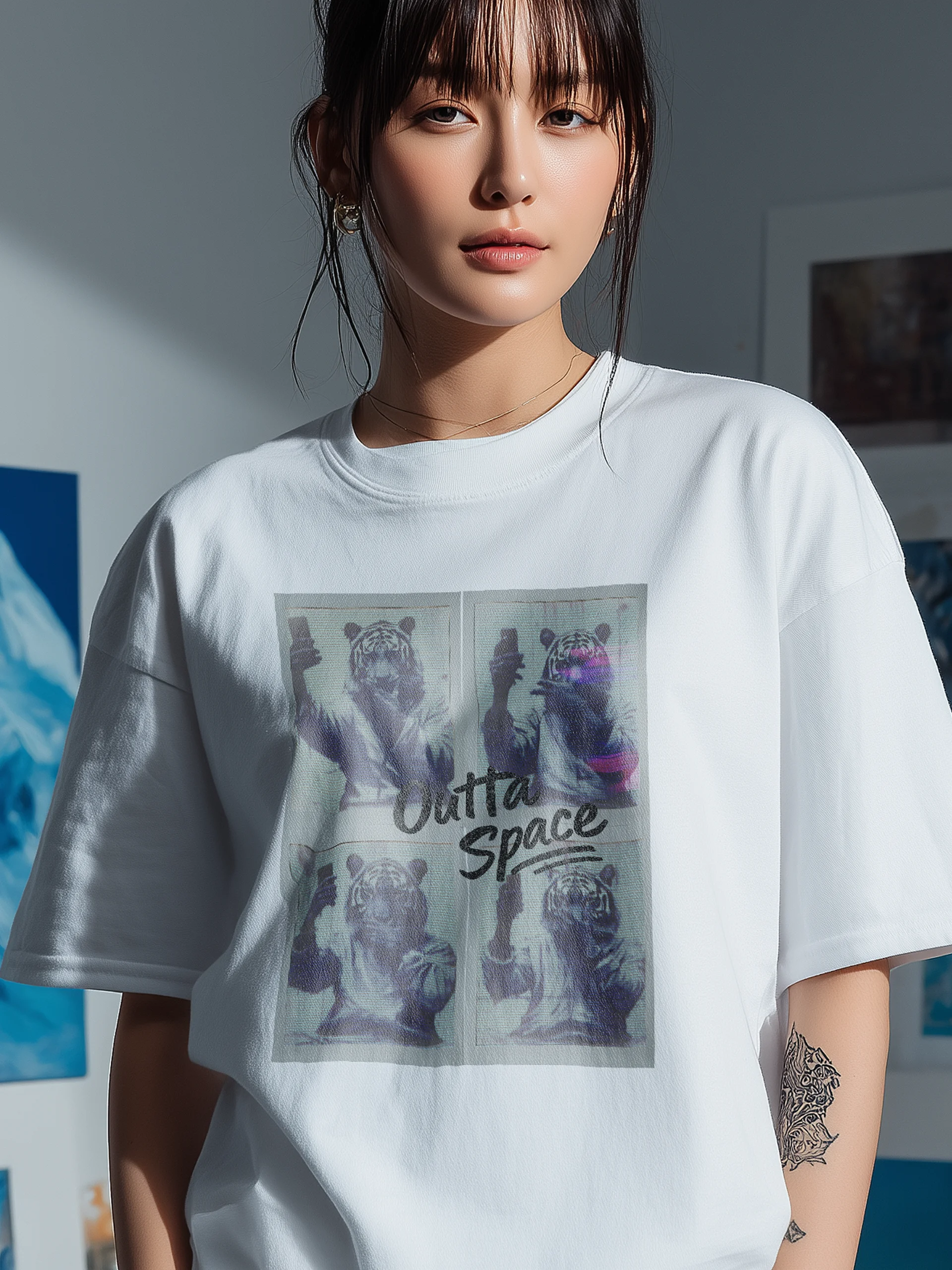 Funny Tiger Taking Selfie T Shirt product image (1)