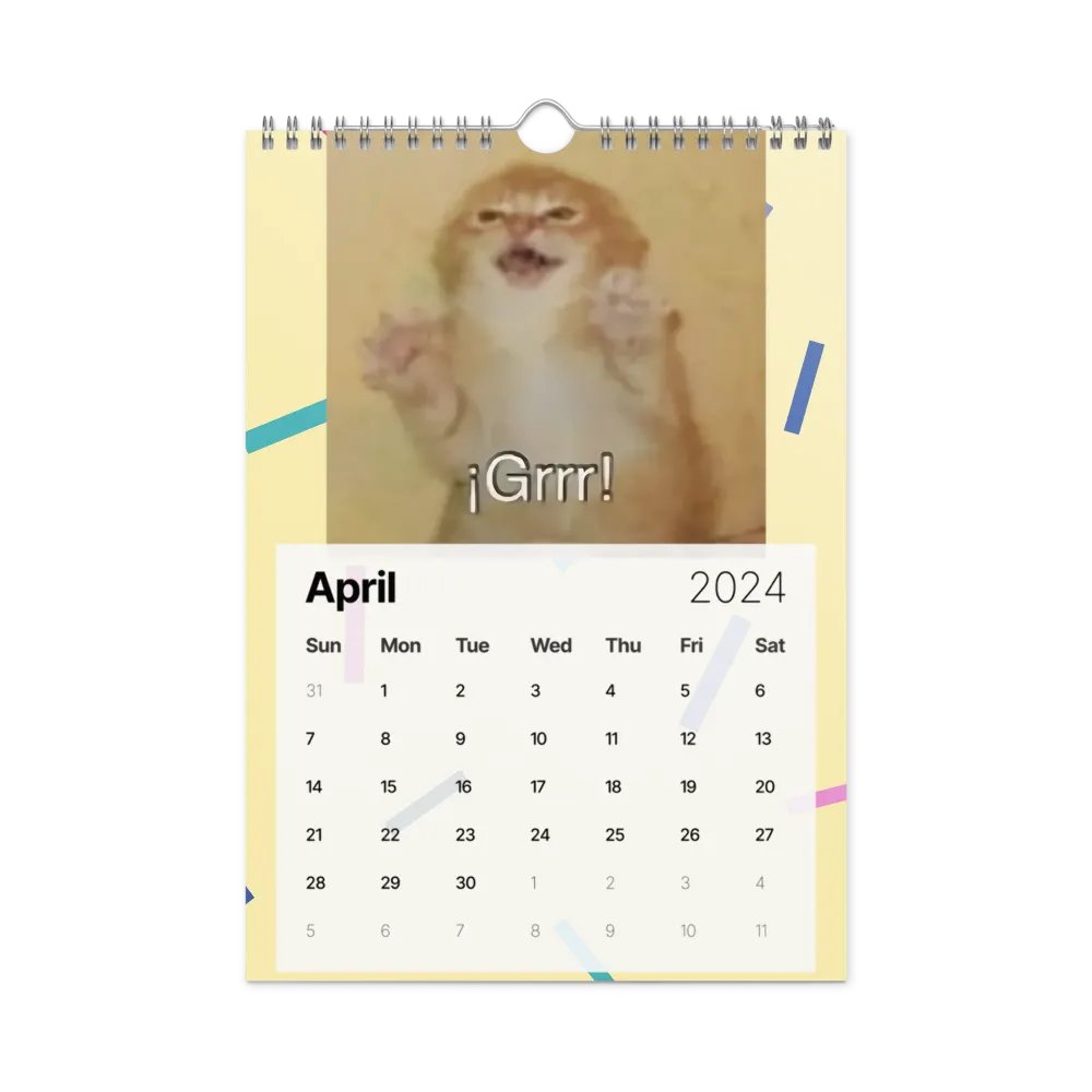 Wall Calendar (2024): Meme Cats product image (2)