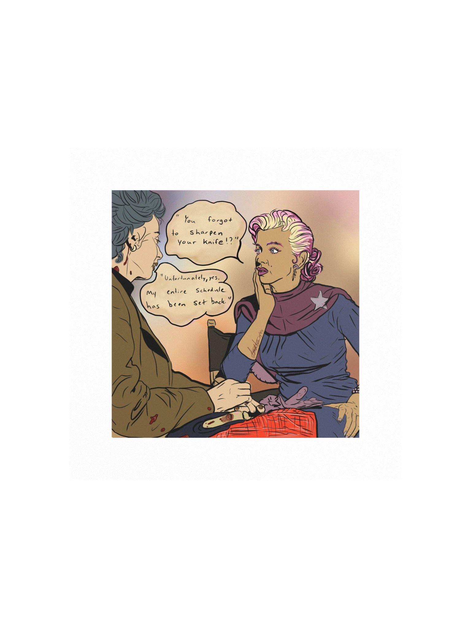 Just Running Errands — Lyn After Dark Art Print product image (5)