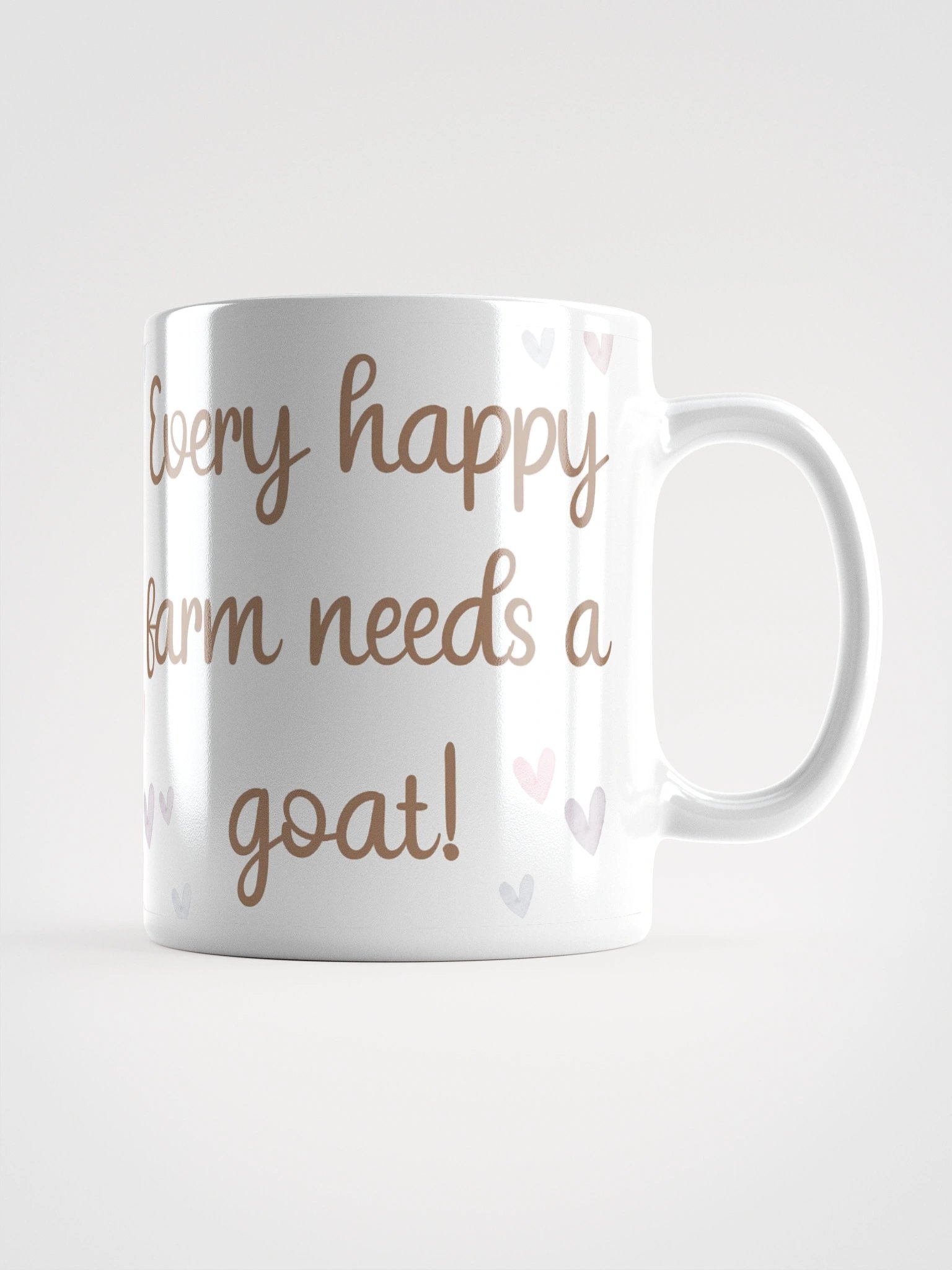 Every Farm Needs A Goat White Glossy Mug product image (4)