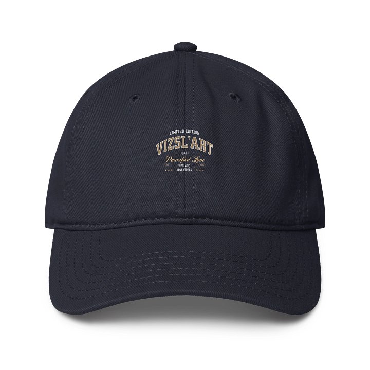 Vizsla PAWSETIQ_Unisex ECO Otto Baseball Cap_EQALL® Essentials_VIZSL'Art_White_Beige_Lightbrown product image (1)