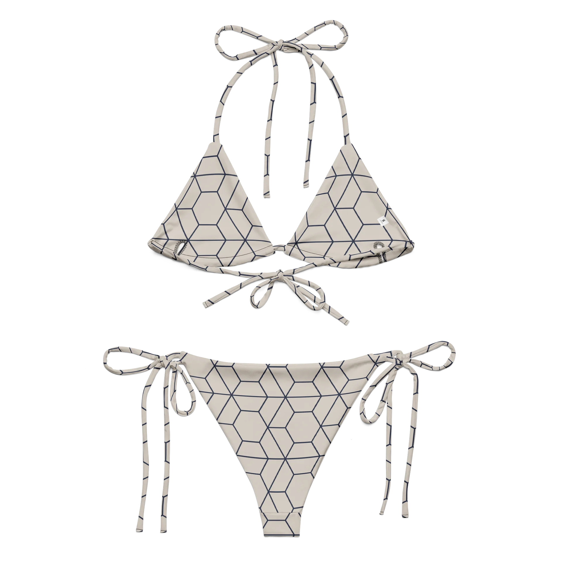 Geometric Grid String Bikini product image (7)