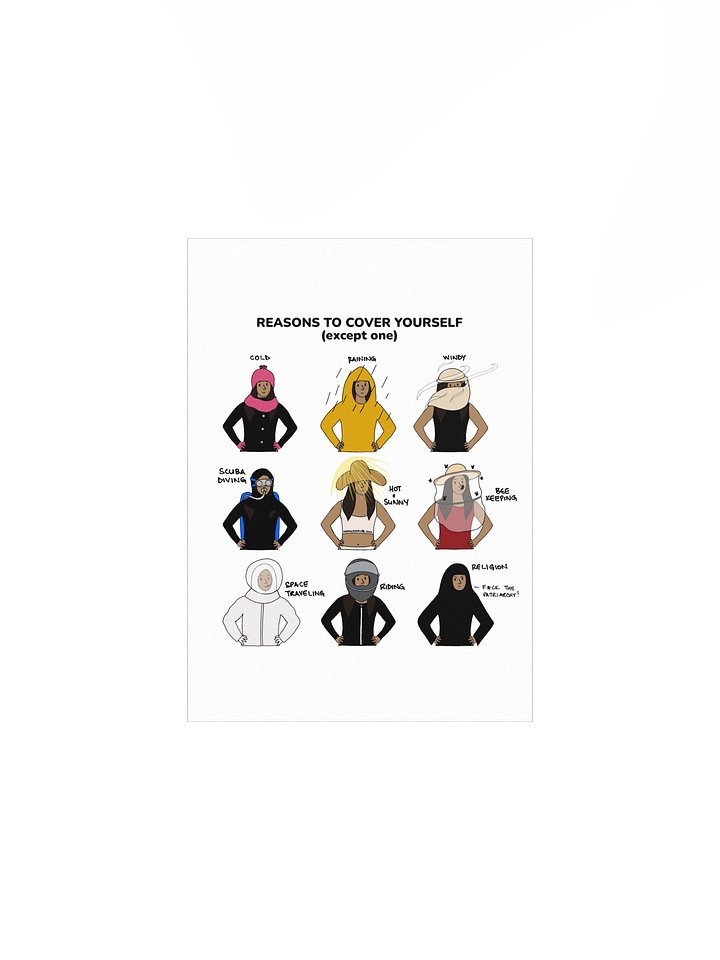 Reasons to Cover Yourself Poster product image (1)