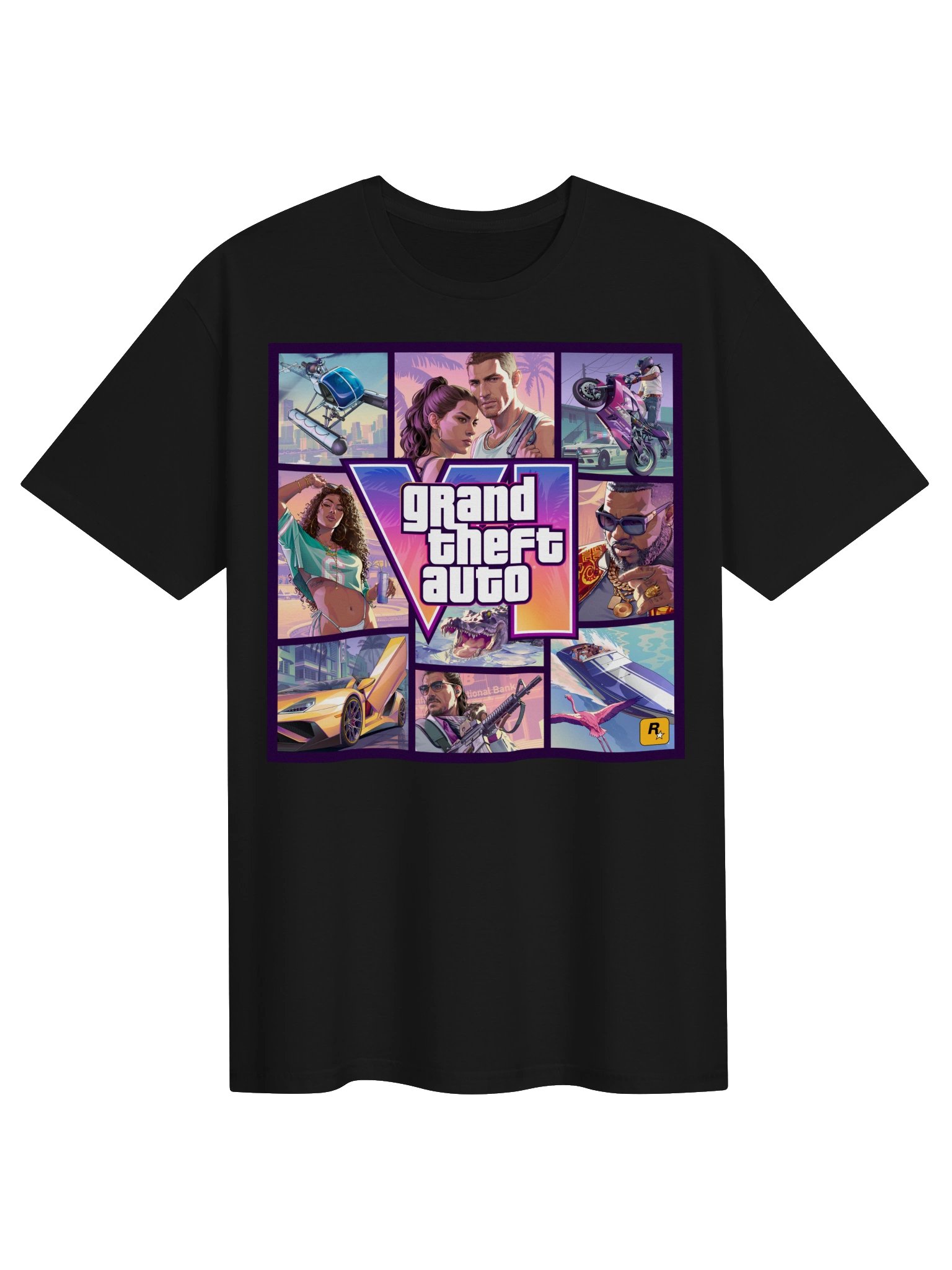 GTA 6 Cover Art T-shirt - Fan Design product image (1)