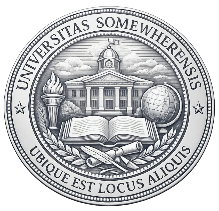 University of Somewhere degree parchment product image (3)