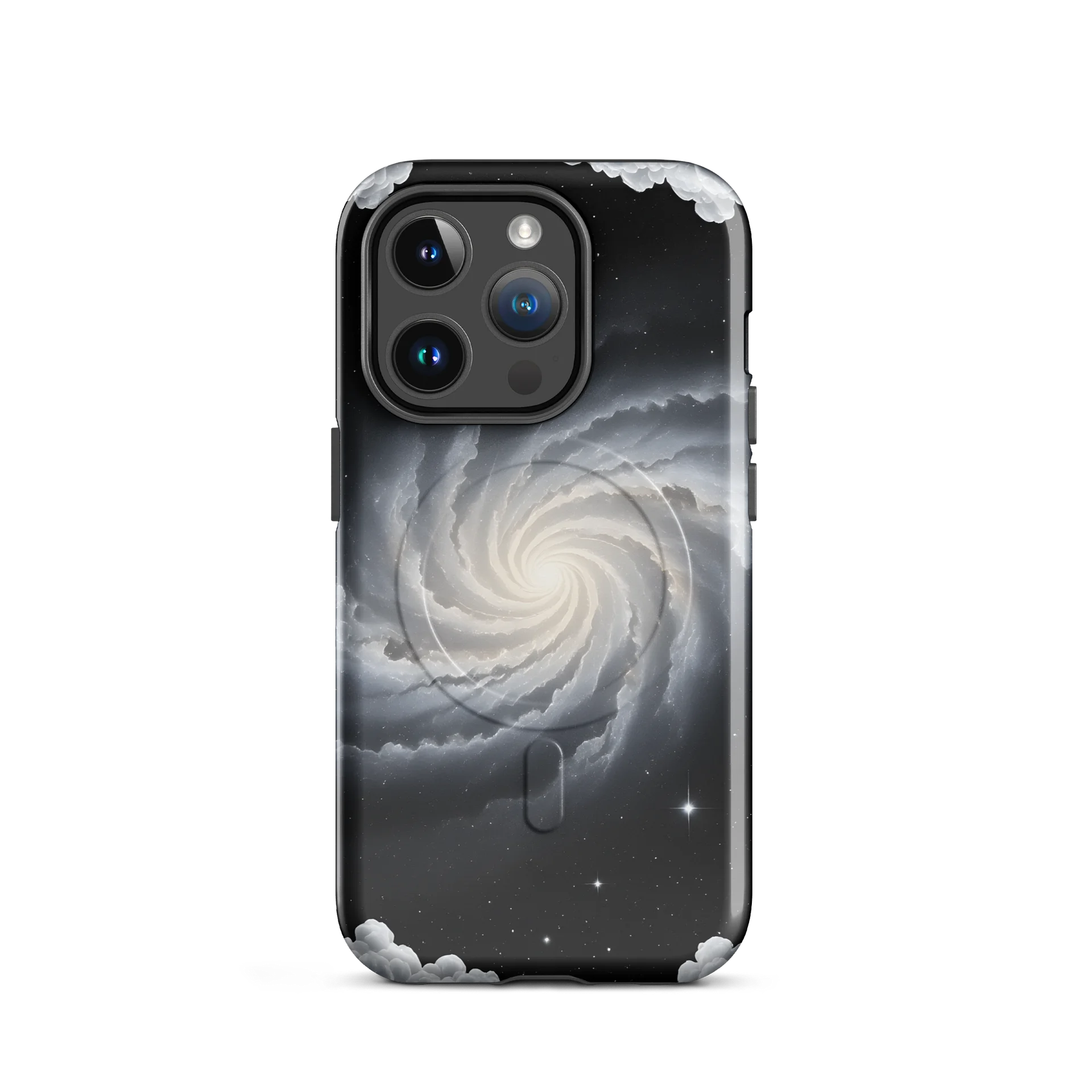 White Cosmic Spiral MagSafe Tough Case product image (73)