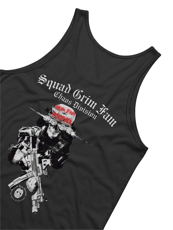 GRIM FAM — SQUAD GRIM FAM — CHAOS DIVISION | TEAM EXCLUSIVE: CHEESECAKE EDITION - TANKTOP/SINGLET- #1 - Black / Navy / Blue / Red / Grey product image (2)
