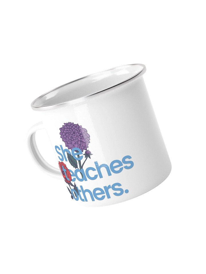 She Teaches Enamel Mug product image (1)