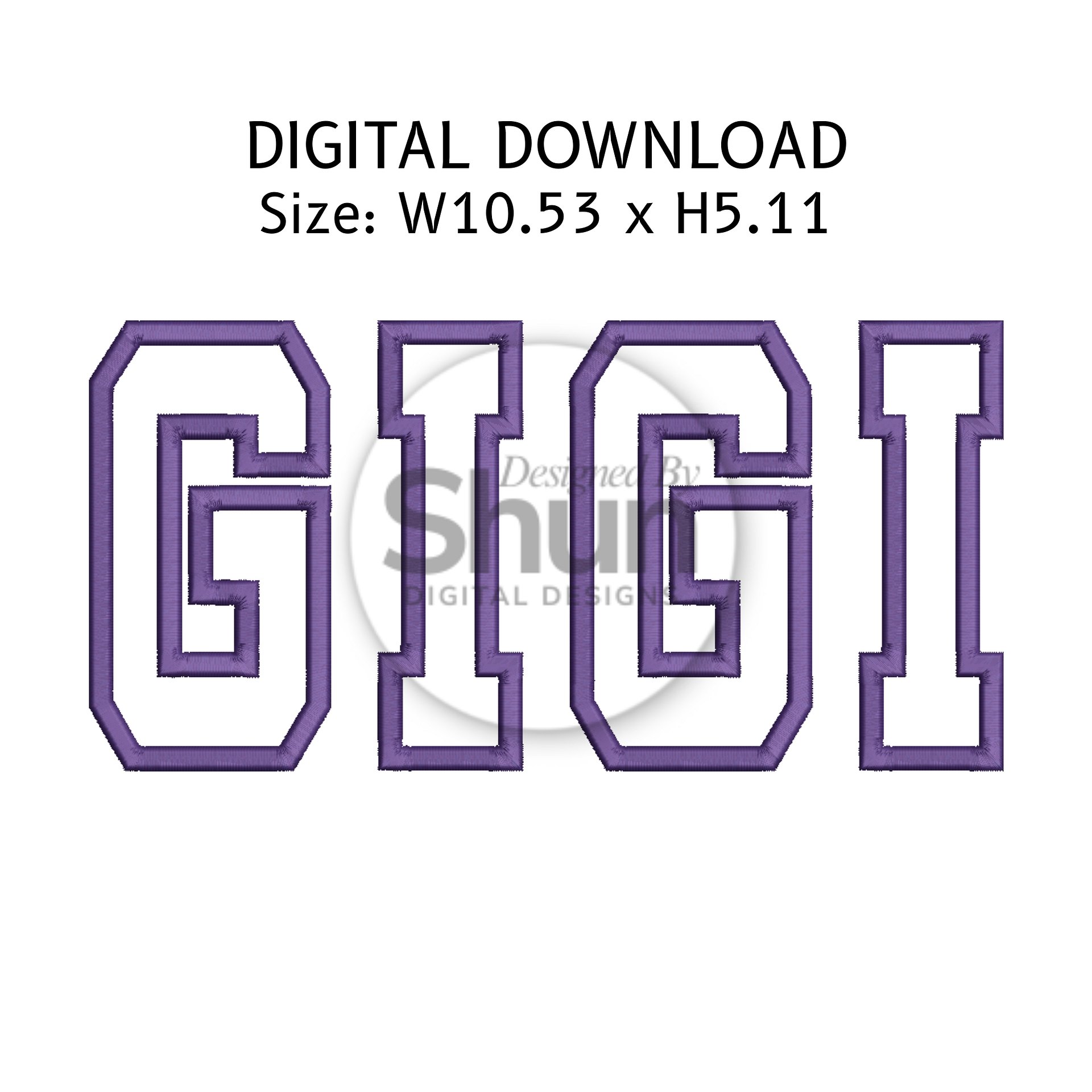 Gigi Applique Embroidery Design product image (1)