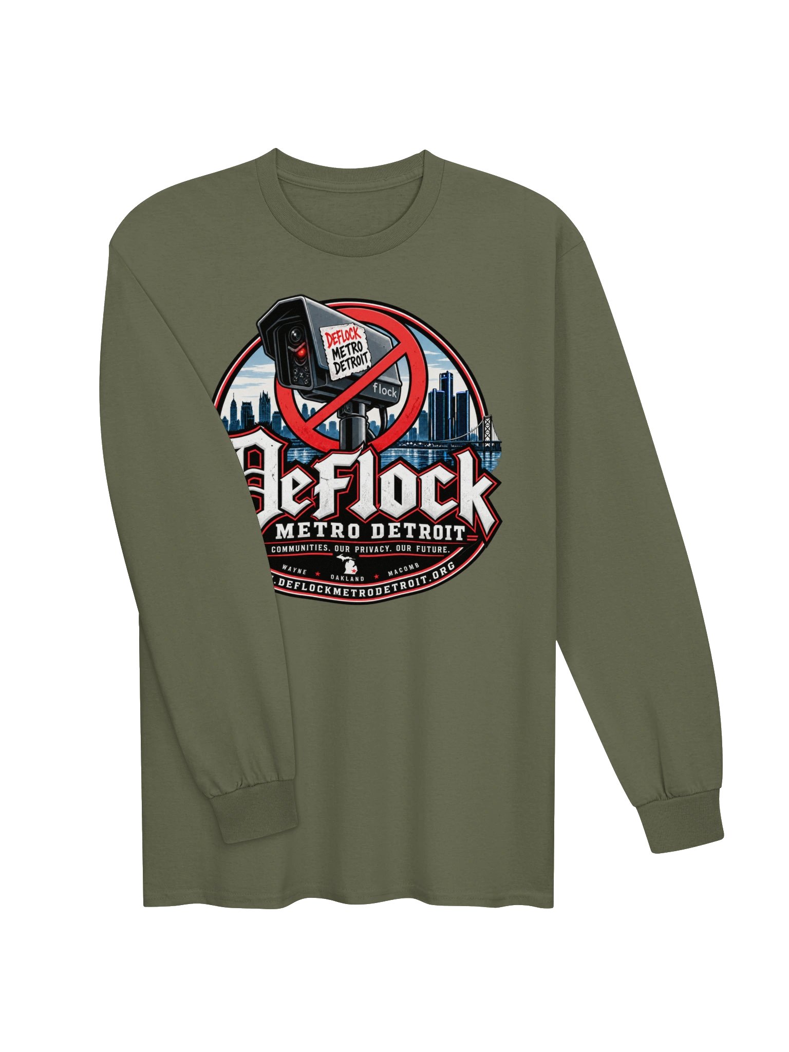 DeFlock Metro Detroit Logo Long-Sleeve Tee product image (7)