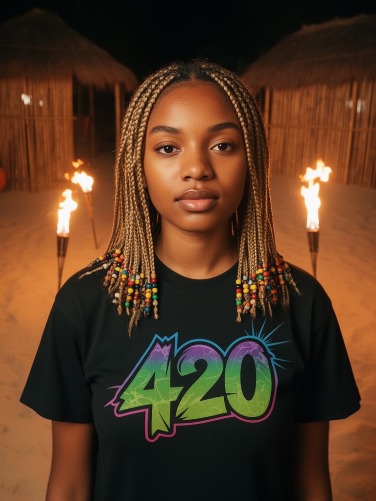 420 Weed Culture Art – Cannabis Lifestyle Graphic – Heavyweight T-Shirt product image (1)