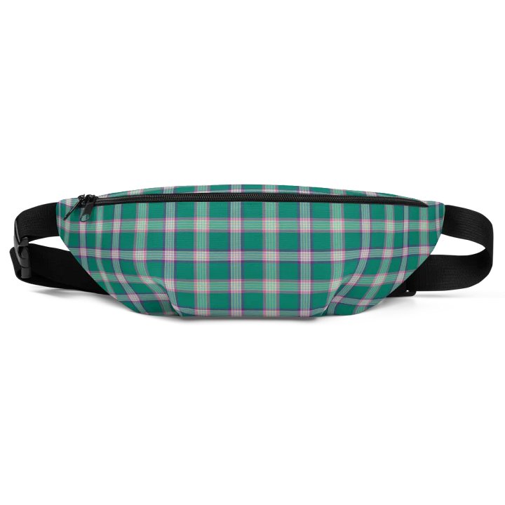 Emerald Green and Purple Plaid Fanny Pack product image (2)