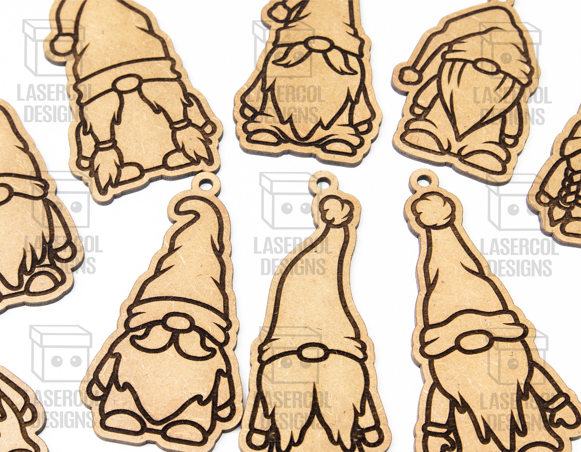 Christmas Gnomes Ornaments - Laser Cut Files product image (10)