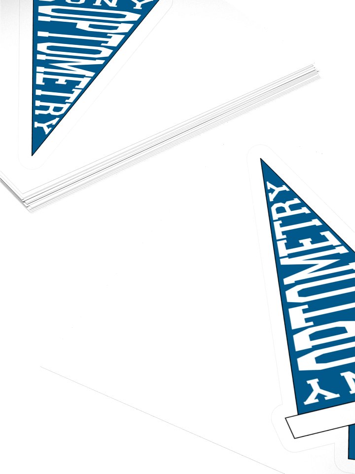 SUNY Optometry - College Pennant Vinyl Sticker product image (2)