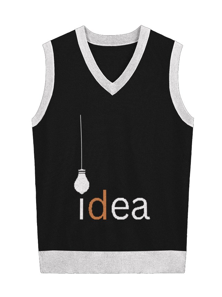 Idea Logo Knitted V-Neck Vest product image (1)
