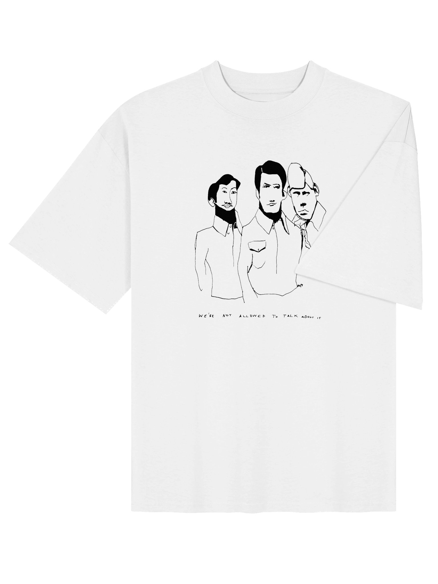 We're Not Allowed To Talk About It // Organic Oversized T-shirt white product image (5)