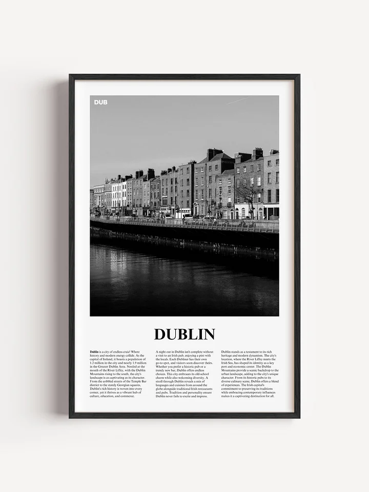 Dublin 03 Newspaper Poster | Framed product image (1)