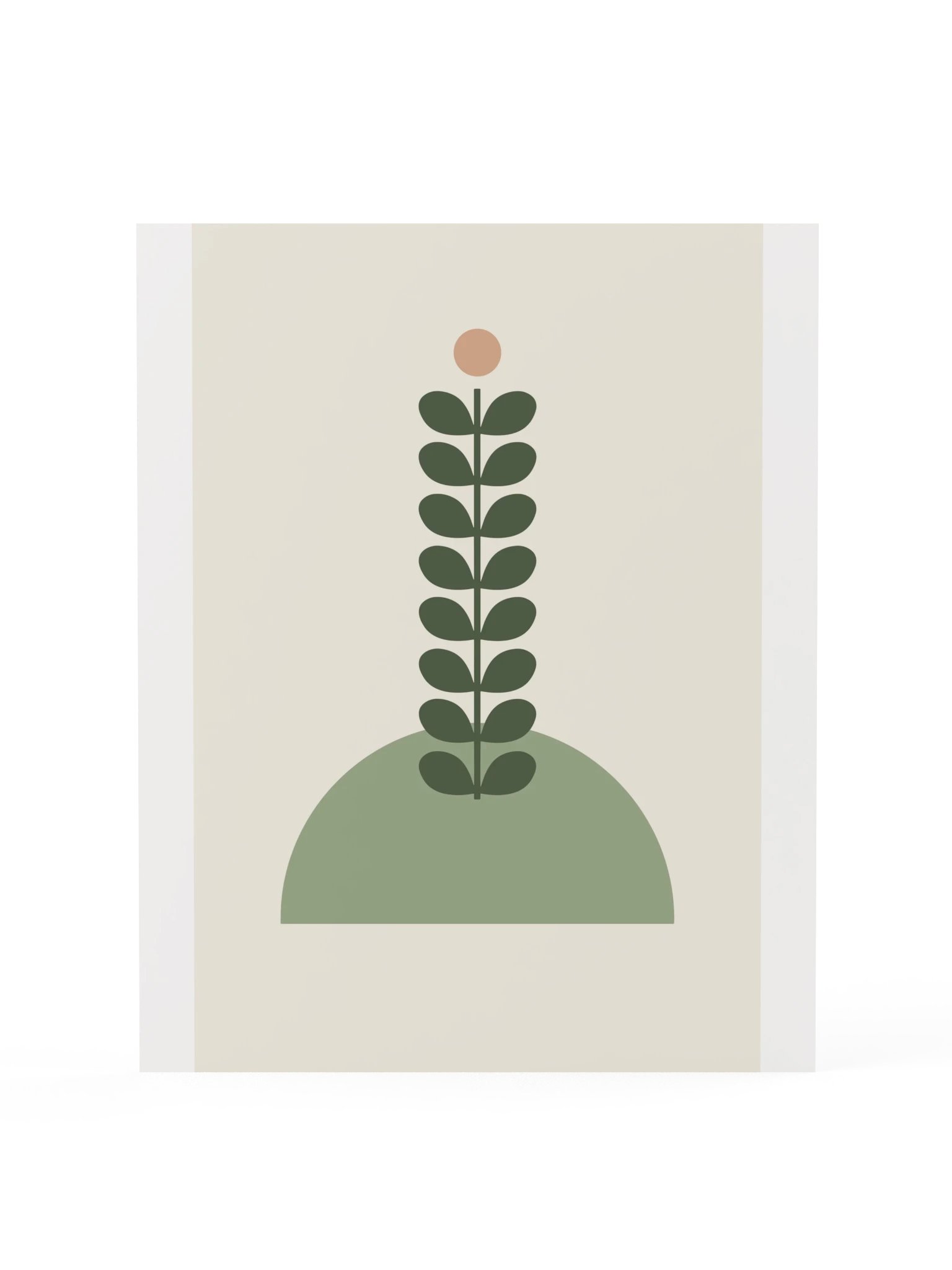 Minimalist Plant Stem Print | Sage Bathroom Wall Art product image (3)