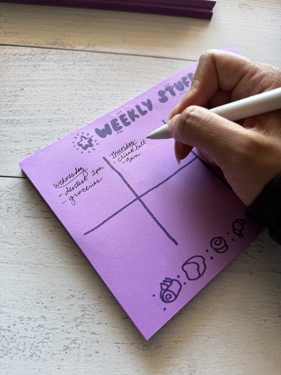 Ube Weekly Memo Pad - Undated product image (2)