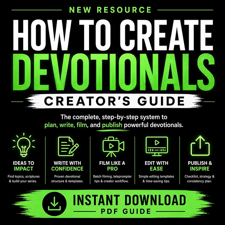 HOW TO CREATE DEVOTIONALS - Creator's Guide product image (1)