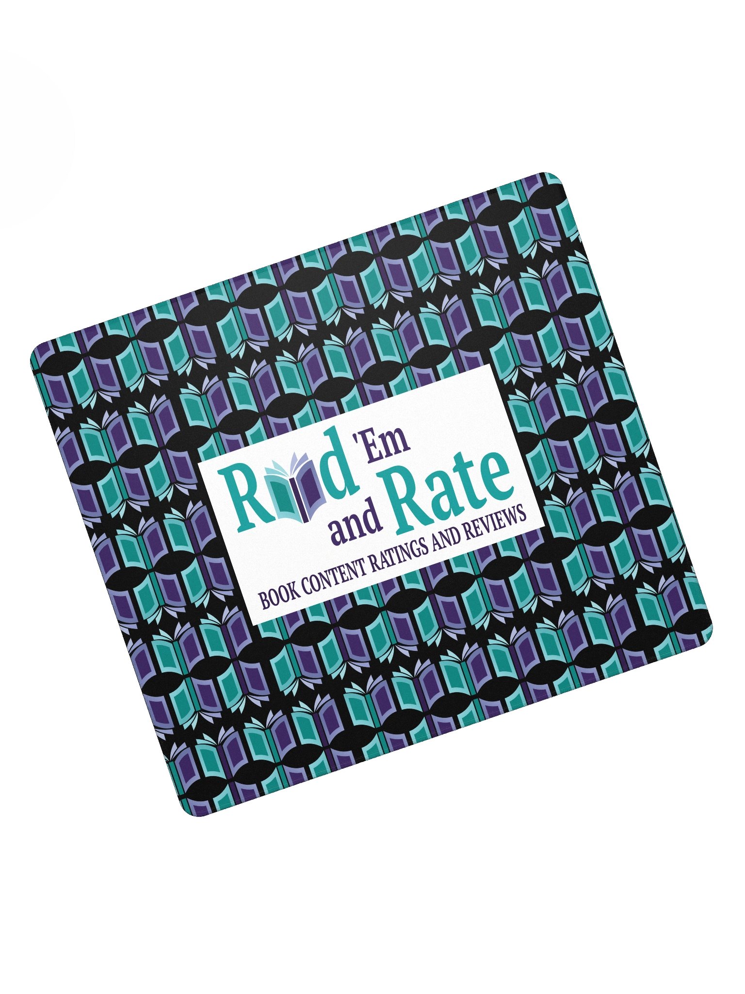 Read 'Em and Rate Gaming Mouse Pad (Black Background) product image (5)