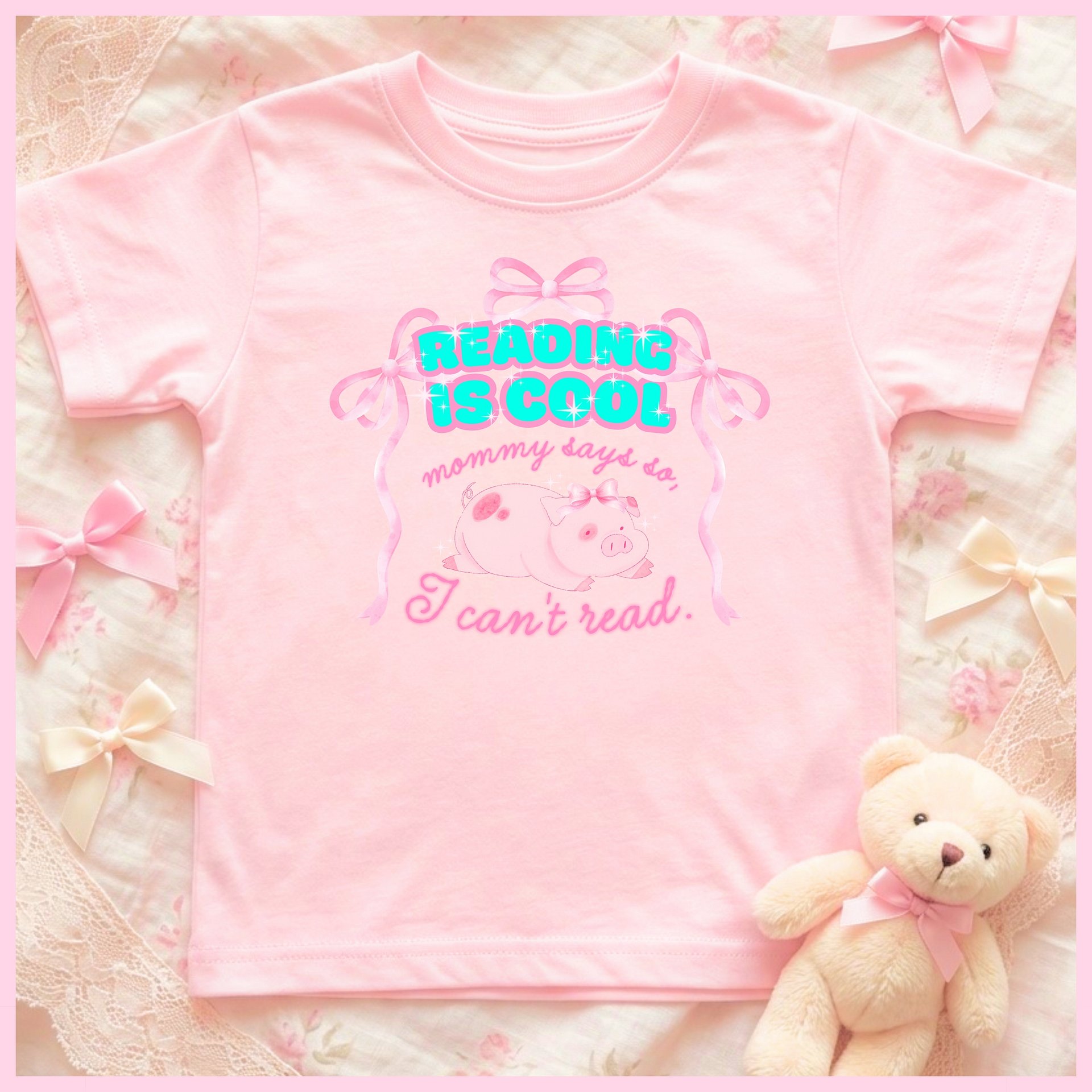 READING IS COOL🩷Super Soft🪽T-shirt🩷 product image (1)
