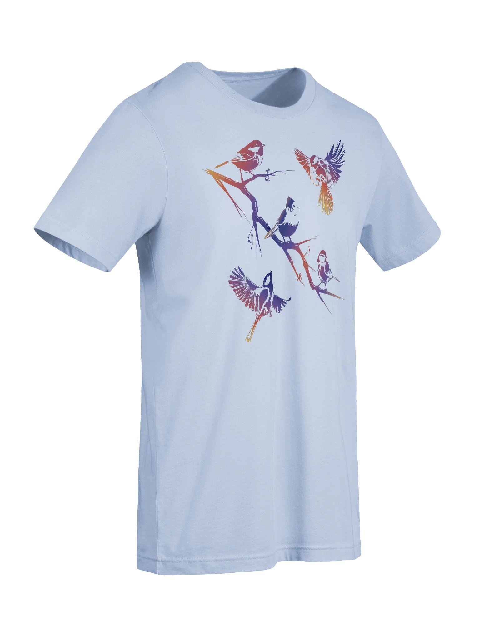 Colorful Titmice T-shirt product image (9)