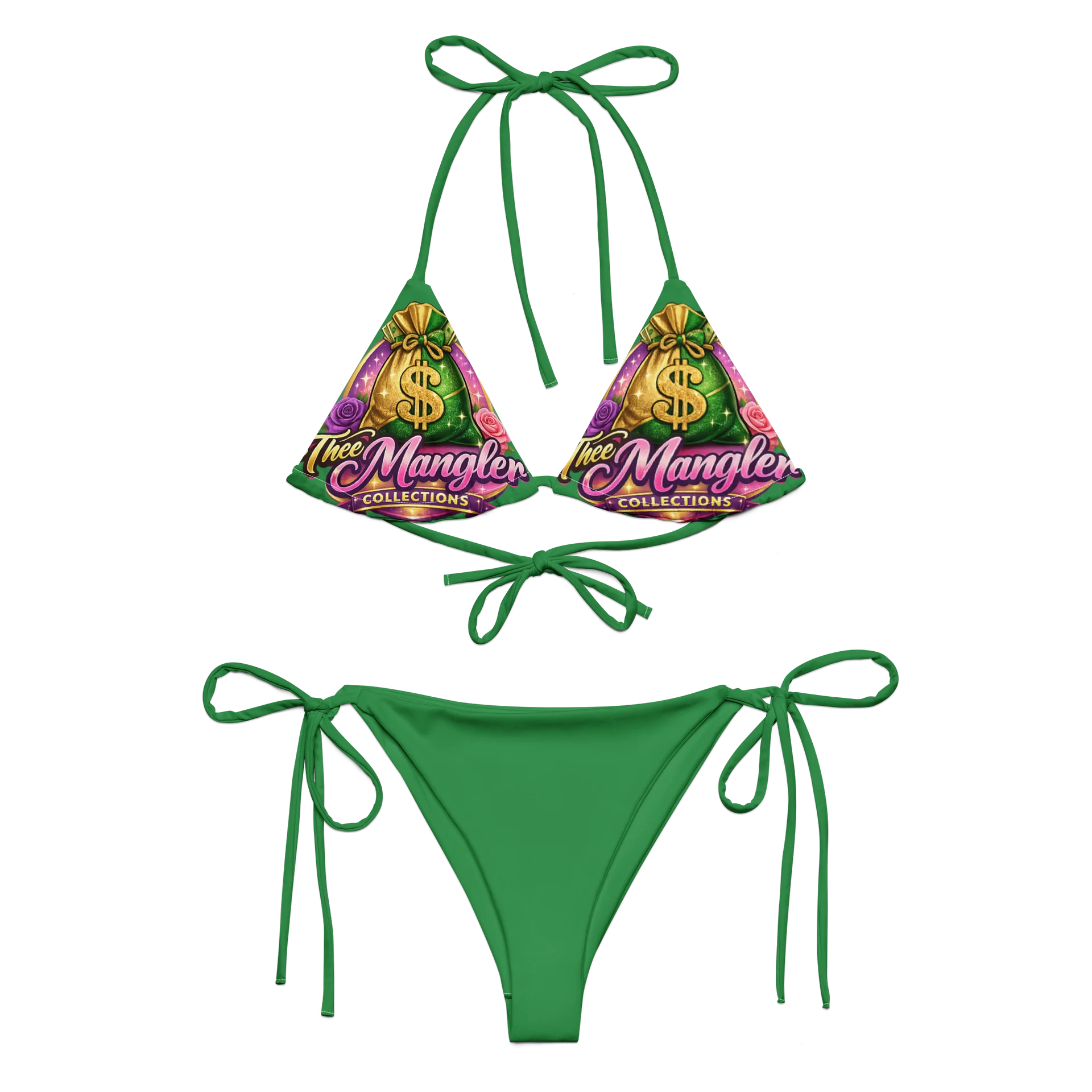 Thee Mangler Collections Bikini Set green product image (1)