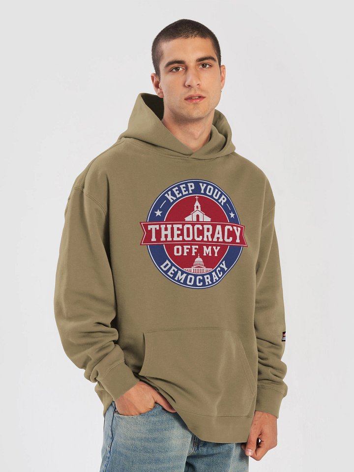 Keep Your Theocracy Off My Democracy - Premium Oversized Hoodie product image (41)