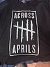 Across Five Aprils Black Tour Tally Mark Logo Shirt