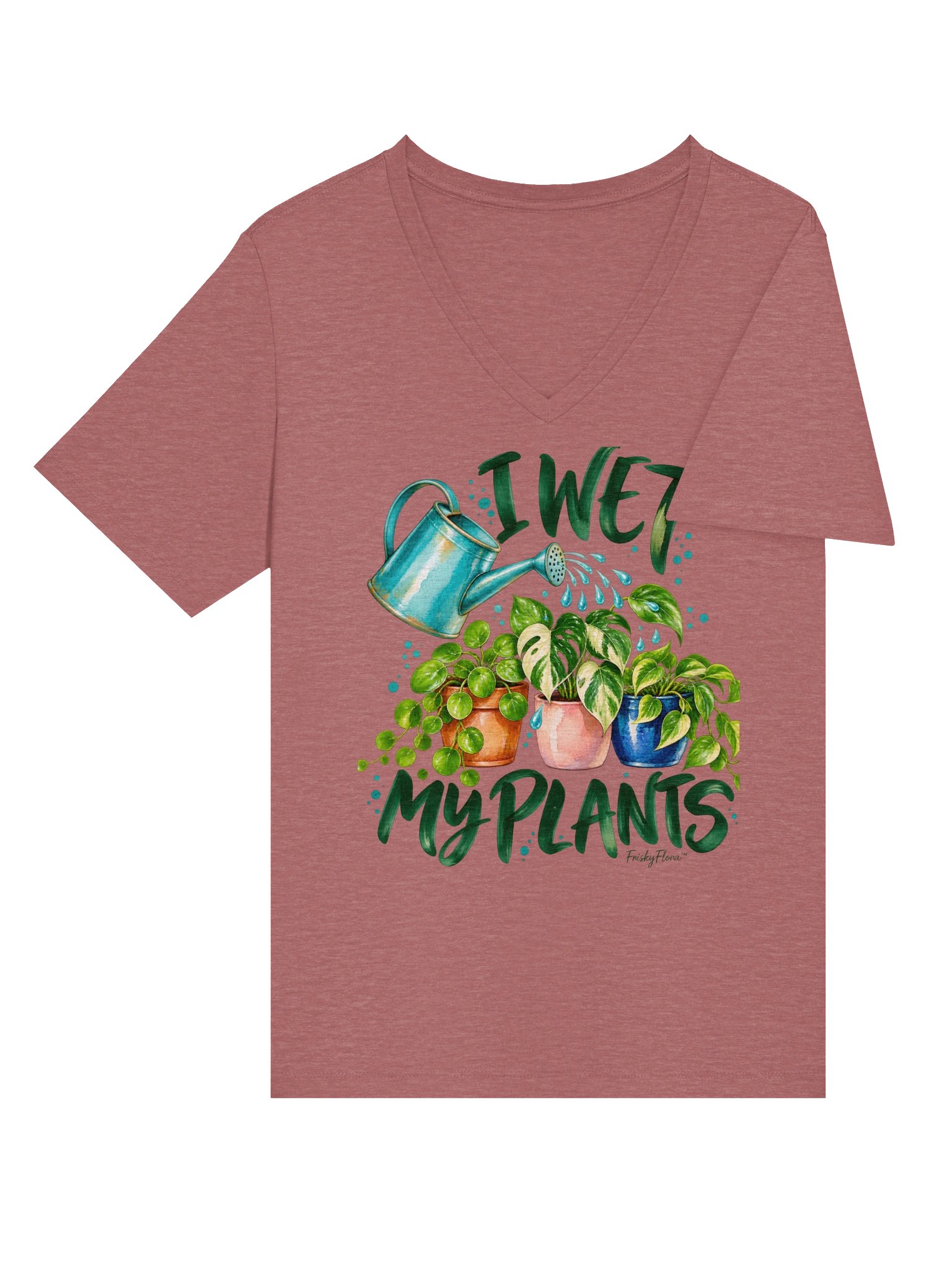 Water My Plants Botanical V-Neck Tee product image (5)