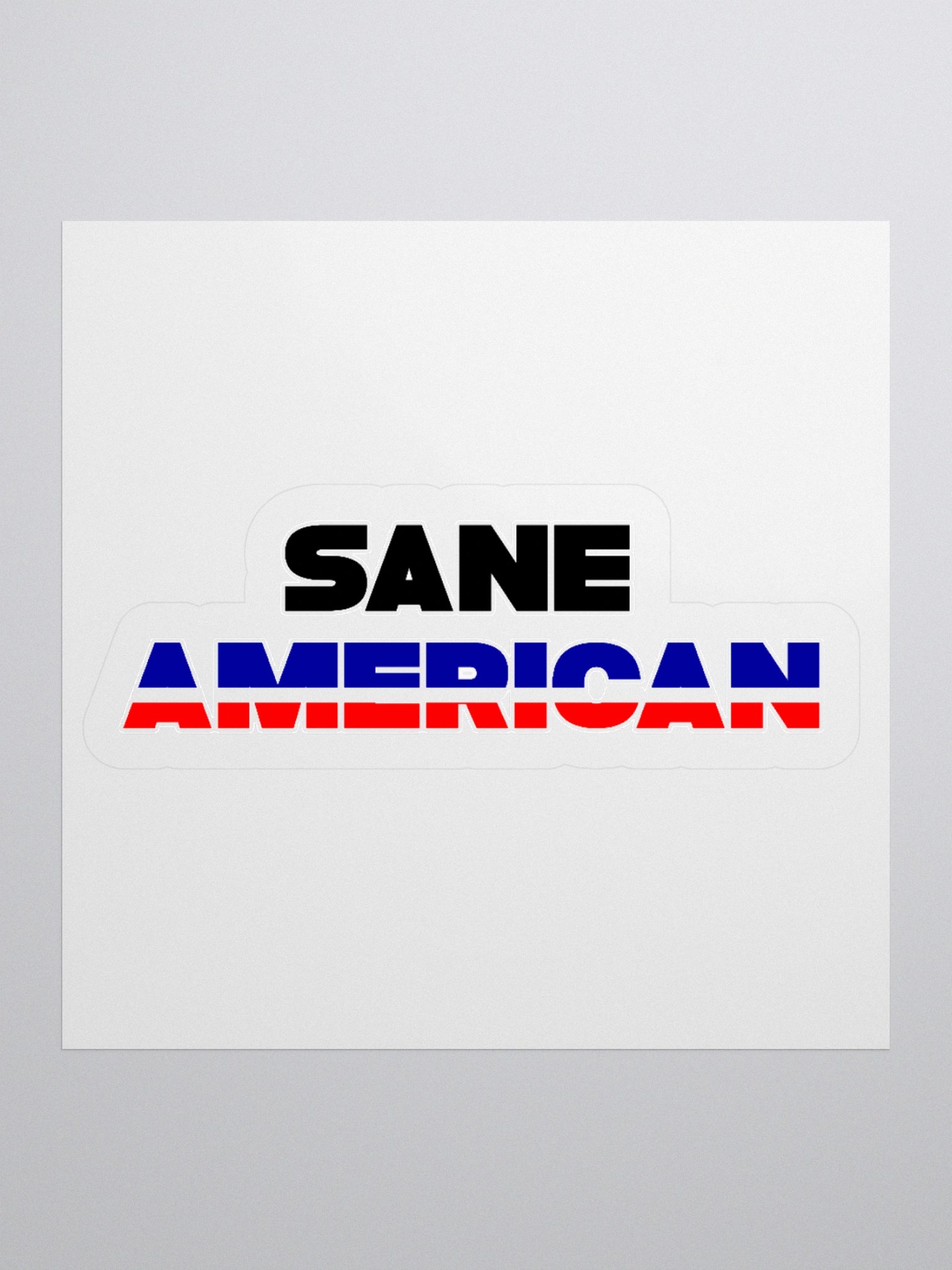 Sane American Sticker - Funny Progressive Vinyl Decal product image (1)