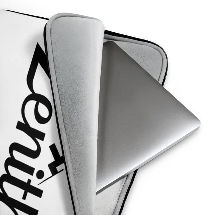 Zenith Laptop Sleeve - White Neoprene with Exclusive Mountain Design, 13"/15" product image (1)