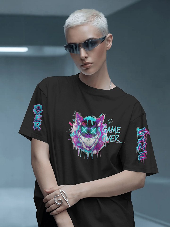 Neon Drip Game – Unisex Graphic T-Shirt product image (2)
