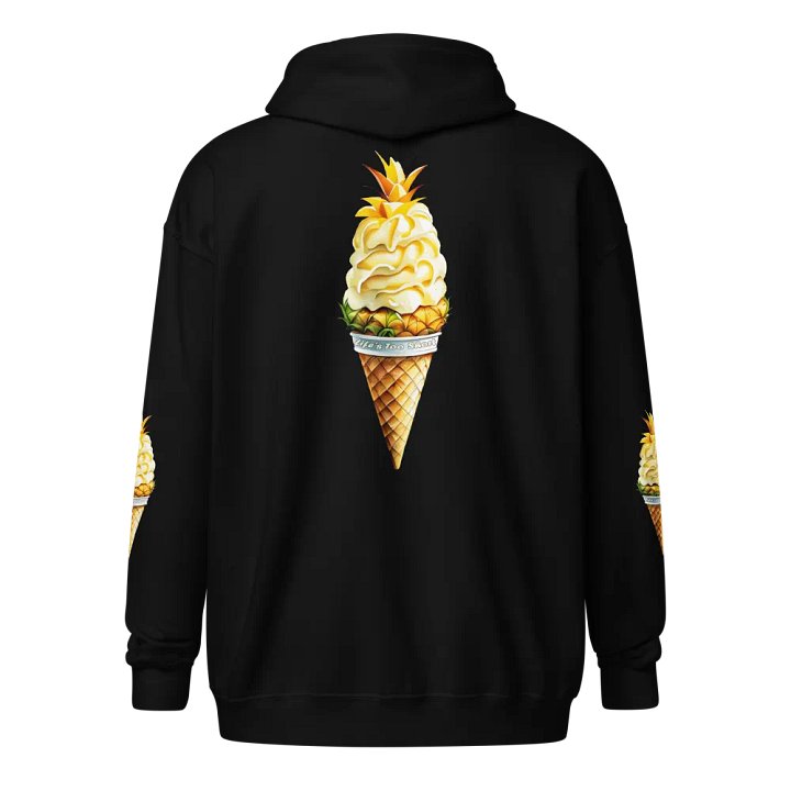 Life's Too Short Pineapple Ice-cream Cone Zip Front Hoodie product image (1)