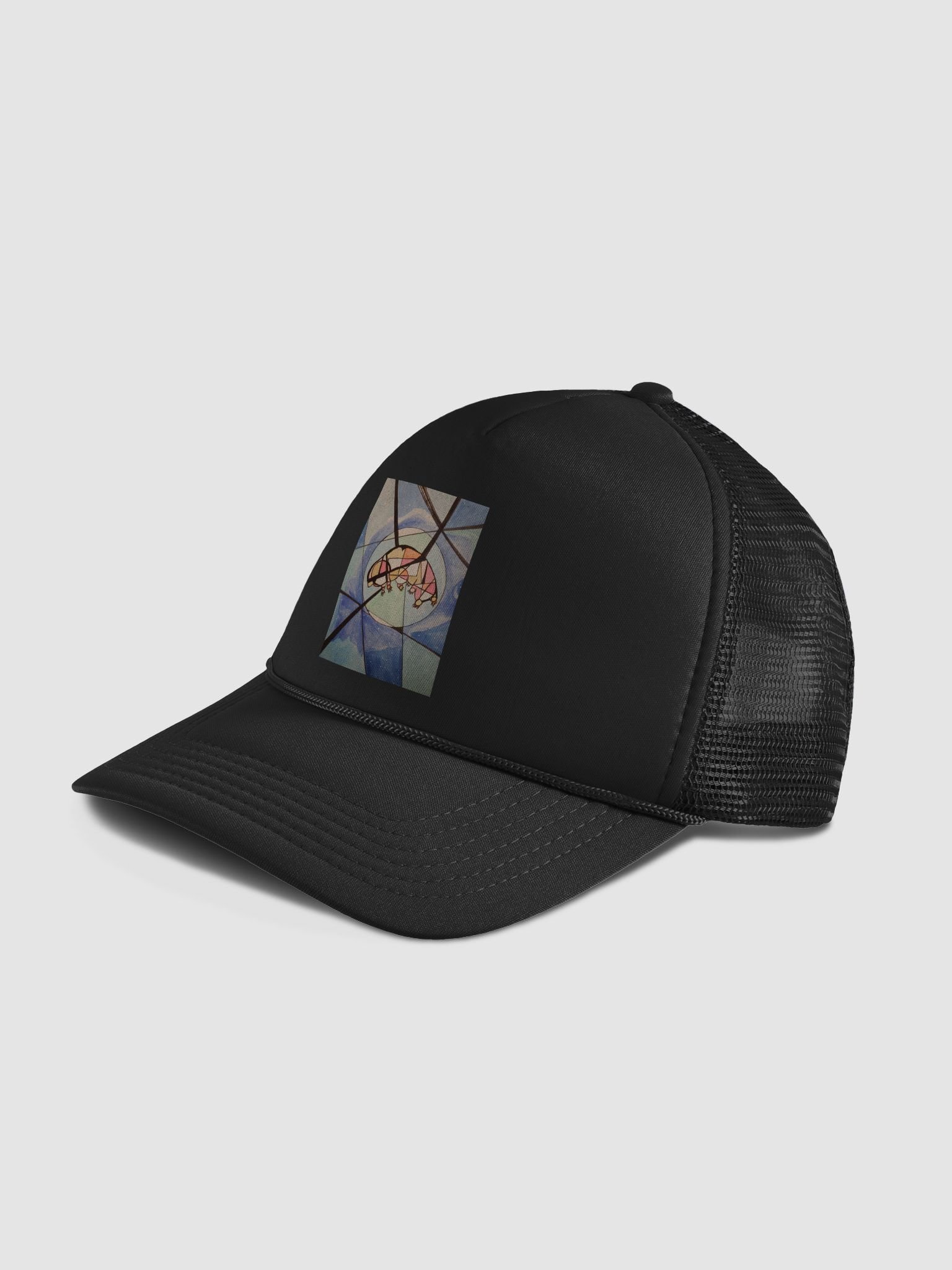 Cubism Painting: The Dream of a Tardigrade Valucap Foam Trucker Hat by Valucap product image (4)